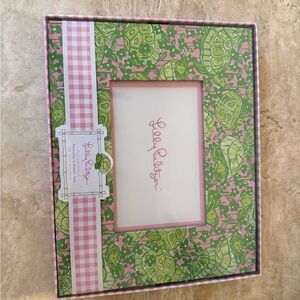 Lilly Pulitzer Pink and Green Turtle Frame